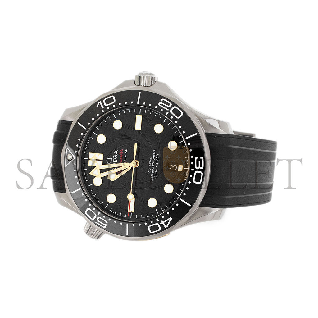 OMEGA SEAMASTER JAMES BOND STEEL BLACK DIAL 42MM WATCH 210.22.42.20.01.004